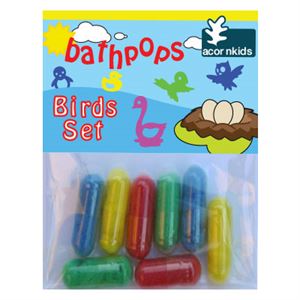 Acornkids Bathpops – Birds Sponge Art