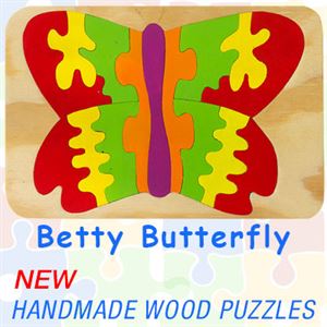 Acornkids Betty Butterfly Wooden Puzzle 16 pieces