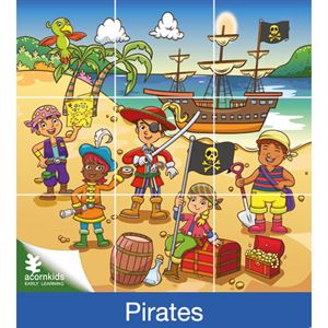 Acornkids Pirates Bath Puzzle 9 Pieces (from 2+ years )