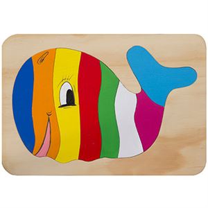 Acornkids Wilson Whale Wooden Puzzle 7 pieces