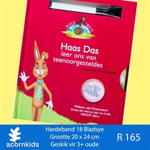 Acornkids Wielie Walie Woelwaters - Haas Das leer Teenoorgesteldes (met pen)